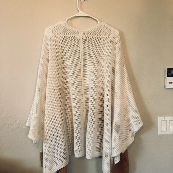 Universal Thread cocoon wrap open knit cardigan sweater burnt orange ivory OSFM - Picture 6 of 6